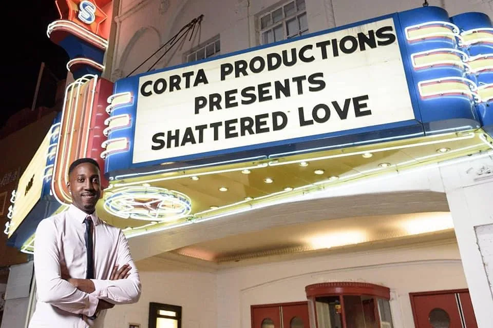 Theatre marquee for Shattered Love