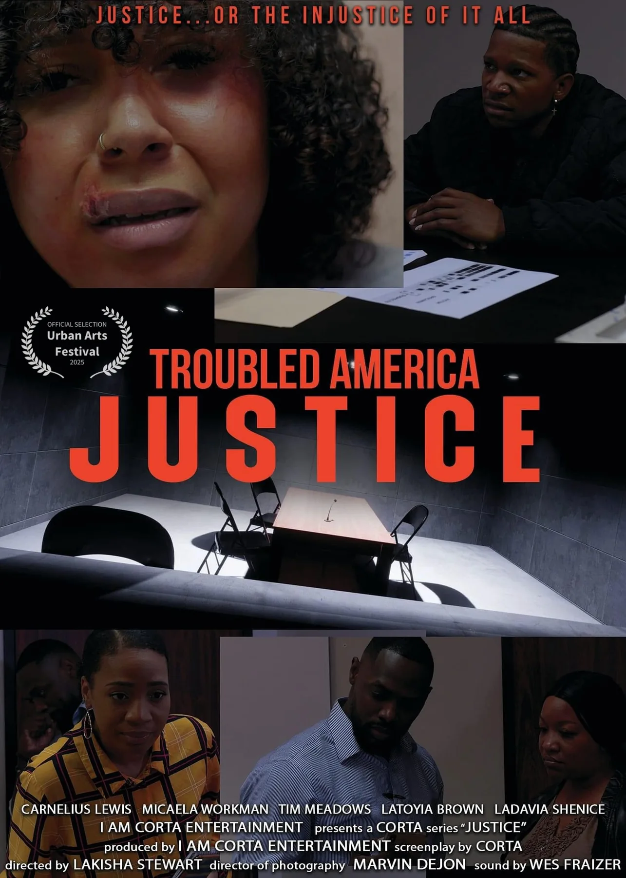 Troubled America Justice project artwork